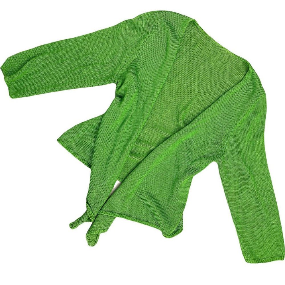🍓Y2K KNIT GRUNGE FAIRY-CORE BRIGHT GREEN CARDIGAN🍓